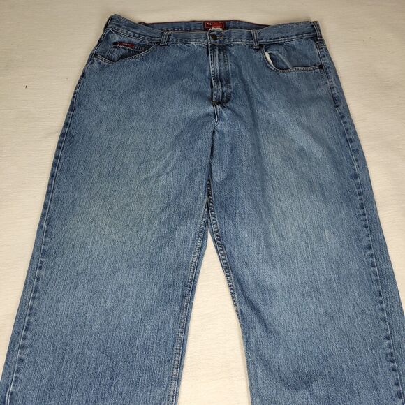 Vintage Chaps Jeans Mens Size 42x32 Straight Cotton Blue Denim Casual Work Job - Picture 5 of 16